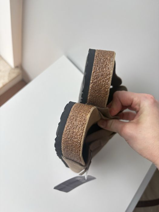 Klapki birkenstock boston 39 bezowe