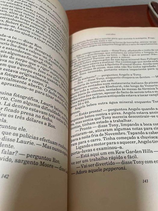 livro "Cocaína" de Robin Cook- inclui correio