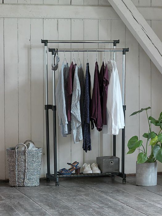 2 пересувних вішалки, подвійна + одинарна