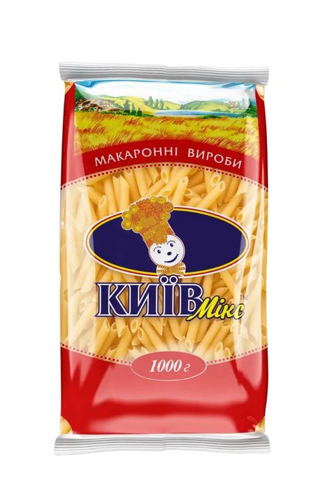Макаронні вироби Київ мікс 1 кг / макароны / рожки / спагетти, 1 кг
