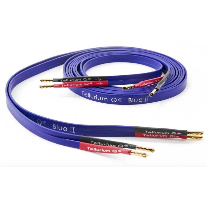 Tellurium Q Blue II przewody kable głośnikowe 2 x 2m nowe zapakowane