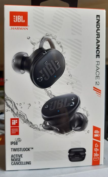 Наушники JBL Endurance Race 2 (JBLENDURACE2BLK) абсолютно новые оригинальные, коробка не открывалась.