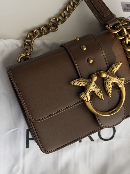 Жіноча шоколадна сумка Pinko, коричнева сумка Pinko: 2 450 грн