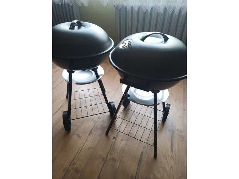 Grill węglowy ogrodowy na brykiet NOWY zamykany Pokrywa Półka
