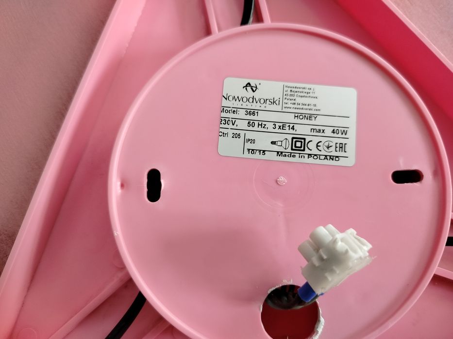 Lampa do pokoju dziewczynki Novodworski