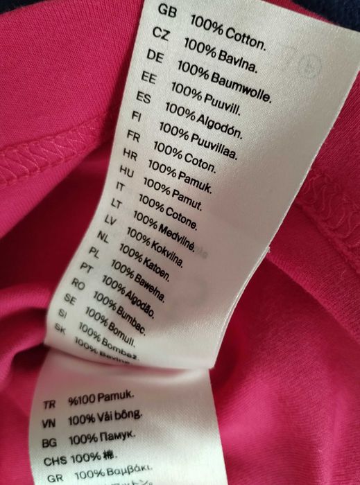 NOWY Różowy T-shirt COS M magenta fuksja