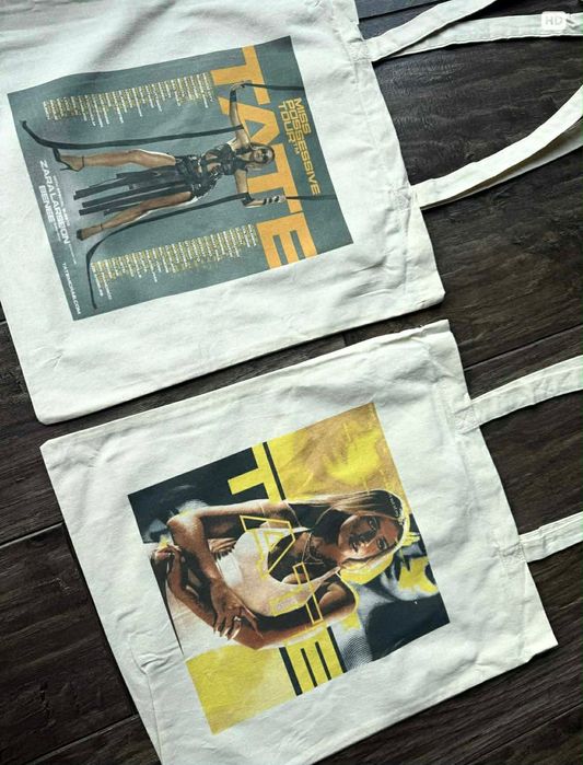 Torby bawełniane torebki tote bag bawełna Tate Mcrae zestaw