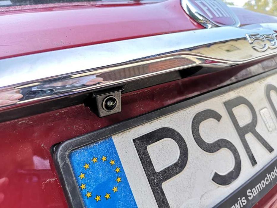 Kamera cofania fiat 500x 500L dla radio nawigacja uconnect montaż
