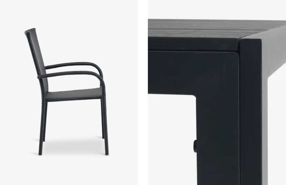 mesa e cadeiras jardim