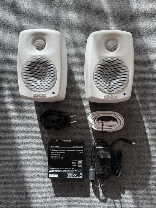 Genelec 4010A Para Aktywne Monitory Premium + Uchwyty + Transmitter Lightware 4K
