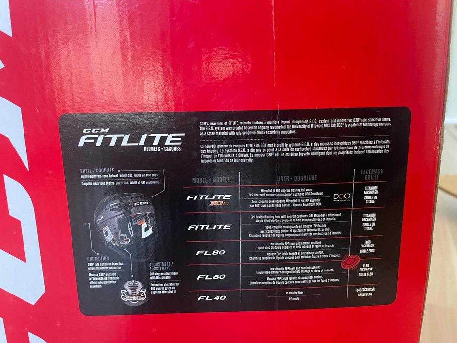 Дитячий хокейний шолом CCM FITLITE 3DS JR з захистом (решіткою)