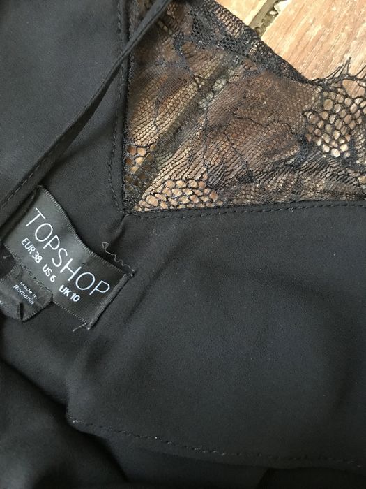 Bluzka nocna,gora od pizamy czarna marki Topshop rozmiar M