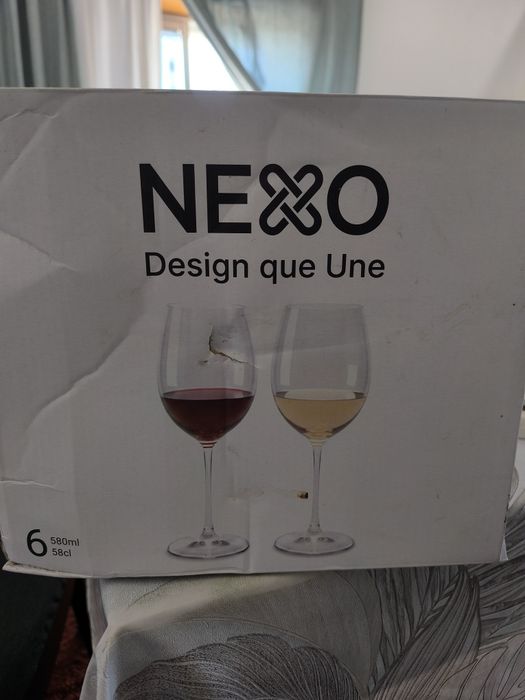 Conjunto 6 Copos de Vinho NEXO 580 ml – Novo