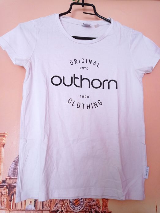 Biały t-shirt damski Outhorn