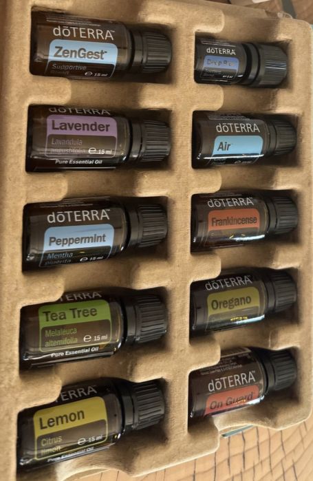 Doterra, zestaw 10 olejków naturalnych, z dyfuzorem Petal 2.0