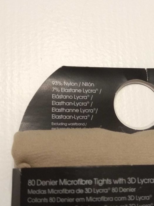 Rajstopy beżowe Latte den 80 - rozmiar S - Primark - NOWE