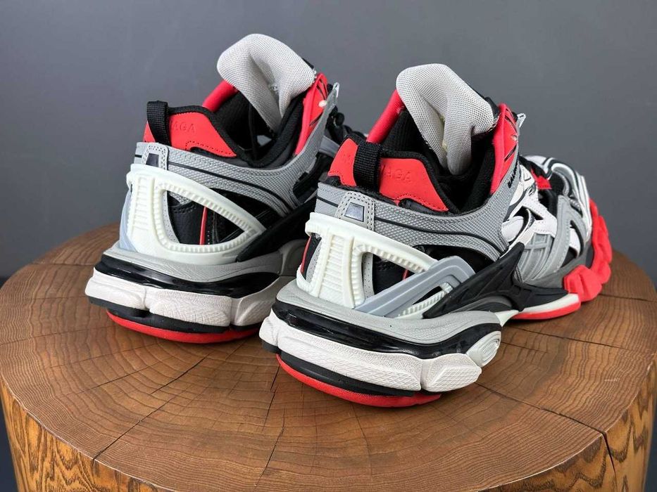 !SALE! Balenciaga Track 2.0 Grey White Red Premium 39 40 41 42 43 44 45 46 баленсіага трак
