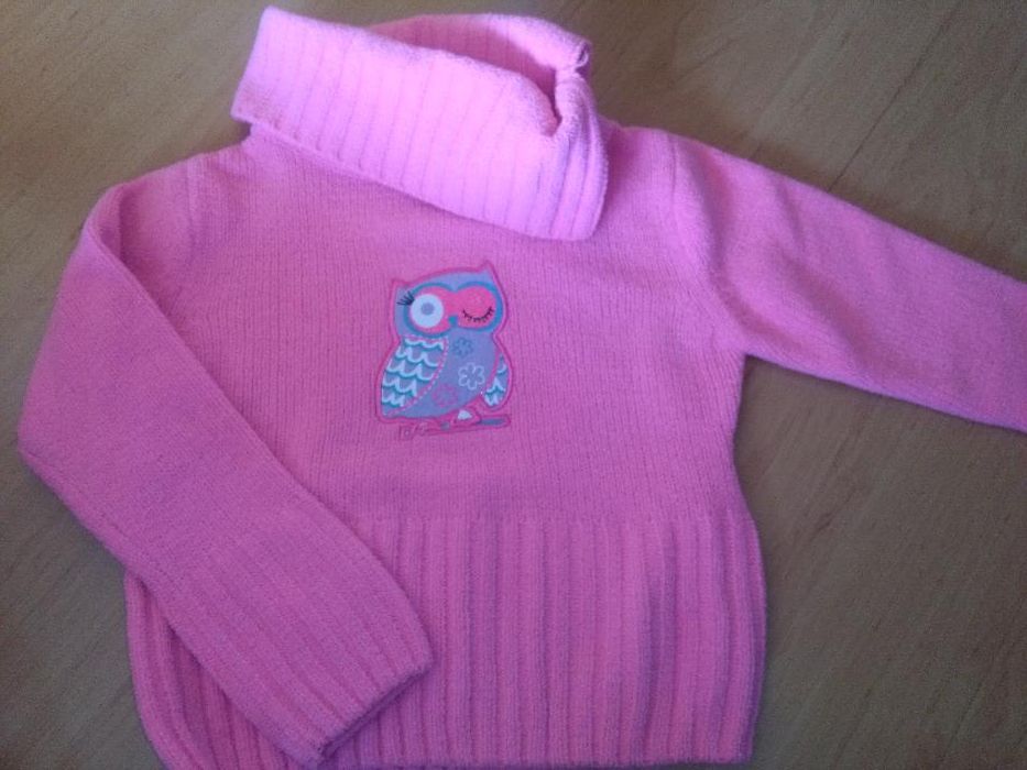Sweterek rozm 98/104 z sówką