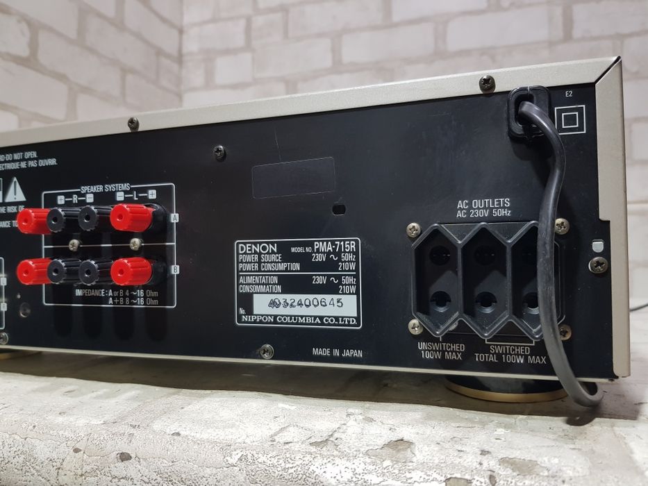ТОР! Стерео підсилювач DENON PMA-715R, *2х100 Вт, б/у *MOS-FET транз.*