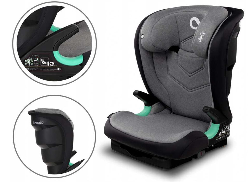 Fotelik Samochodowy Lionelo Neal 15-36 Kg Isofix POCHYLANY