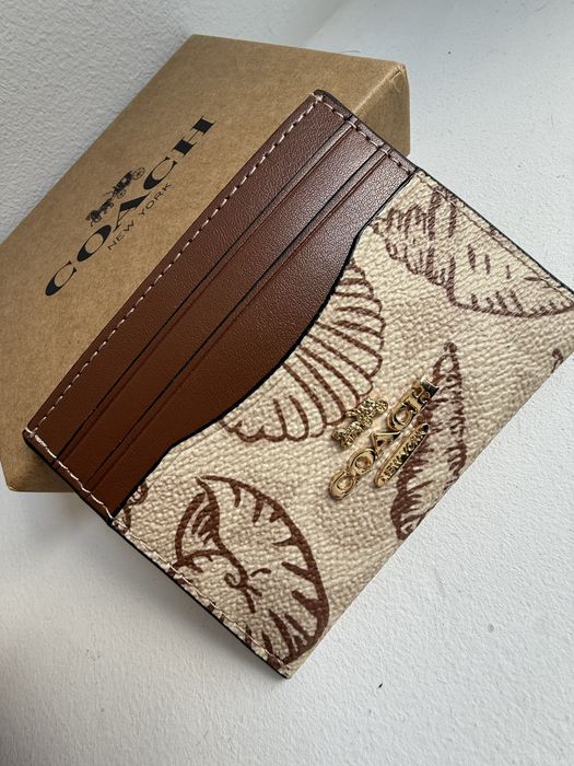 Coach Shells Porta Cartões Castanho