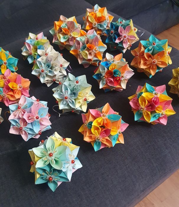 Piękne! Kule, bombki choinkowe, origami, rękodzieło