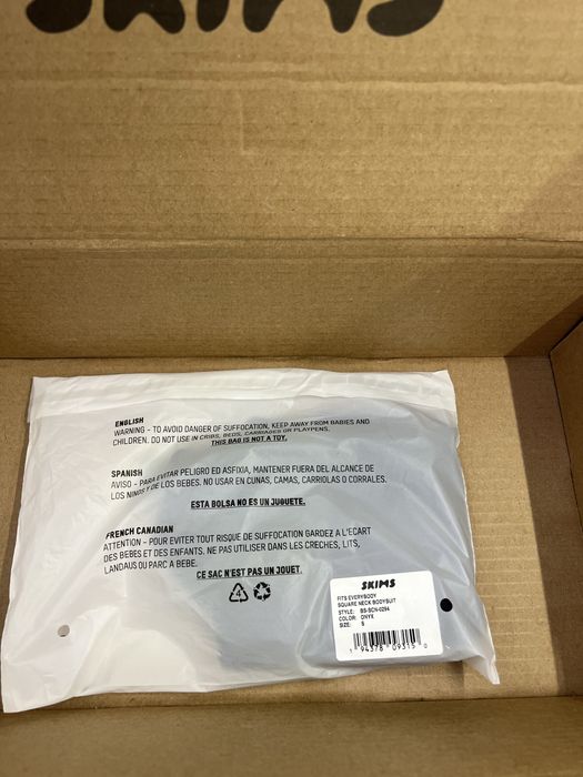 Боді Skims XS S SQUARE NECK BODYSUIT оригінал скімс