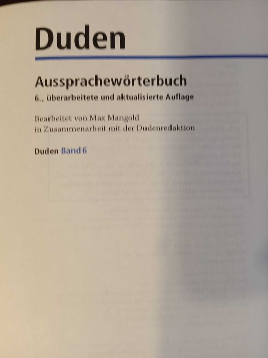 Aussprachewoerterbuch Duden