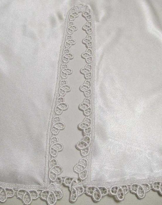 Marks&Spencer подъюбник белый атласный нижняя юбка р.eur 14/16