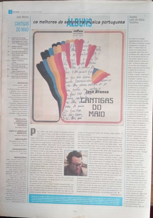 José Afonso	- - -		Pop Rock	- - - - -	Jornal