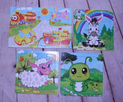 Дерев'яні пазли для найменших