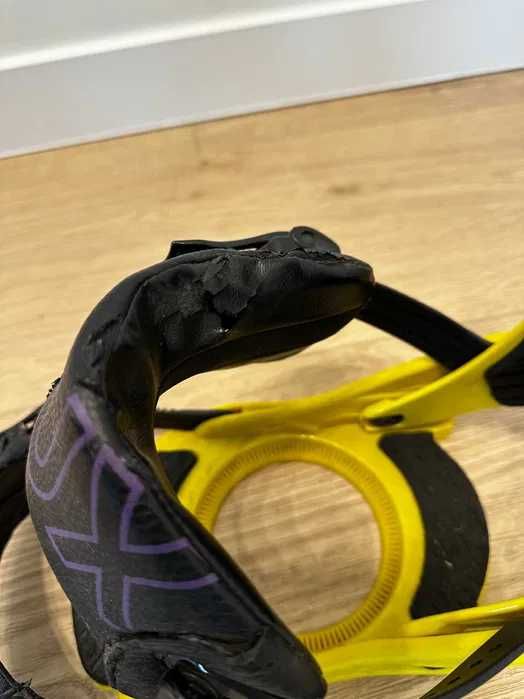 Wiązania snowboardowe Flux PR15 Żółte.