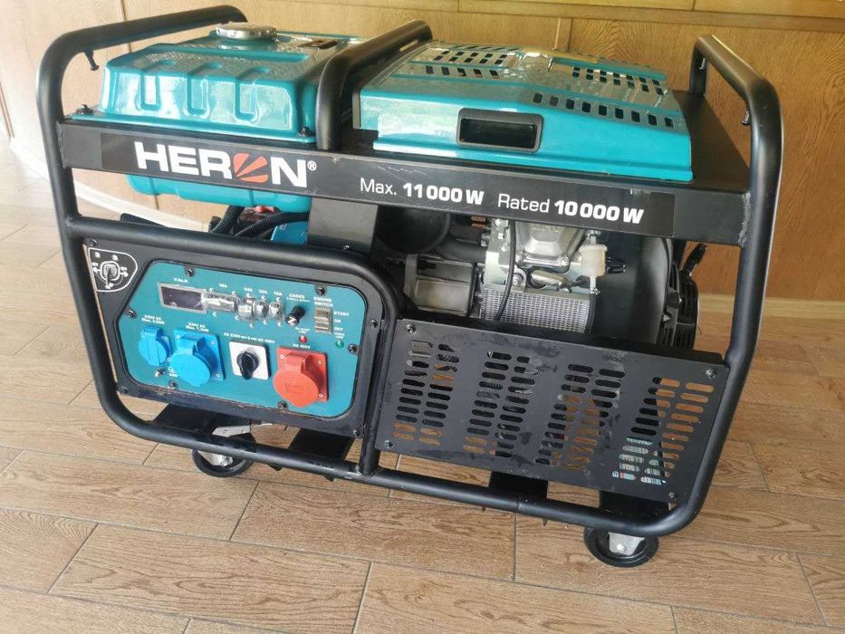 ГЕНЕРАТОР БЕНЗИНОВИЙ  HERON  11 KW /13,5KW (400V), 11 кВт (230) 3 фази