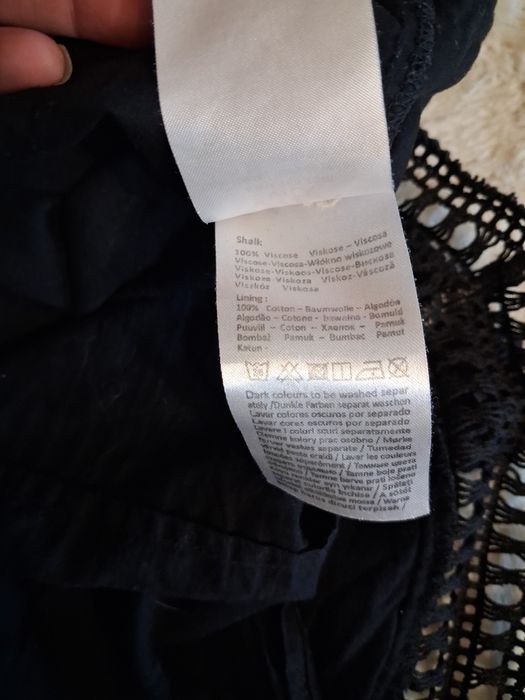 Czarna letnia sukienka w stylu boho przewiewna rozmiar M