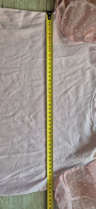 T-shirt bluzka top Polski producent ElevenStory r. S tiul bufki róż