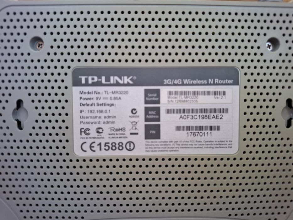 Router wifi  3g/4g Tp-link MR3220