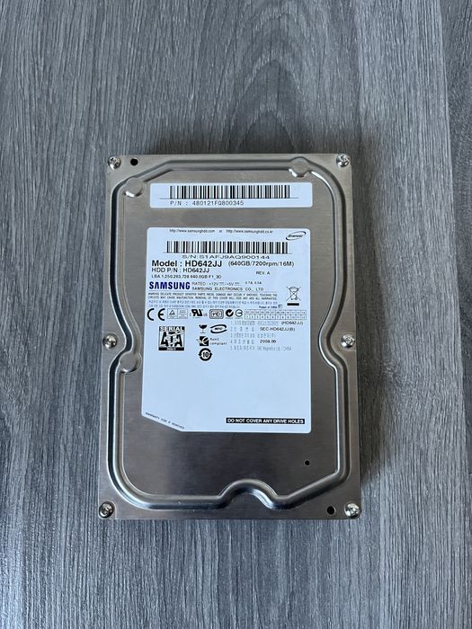 Вінчестер HDD Samsung 640 GB