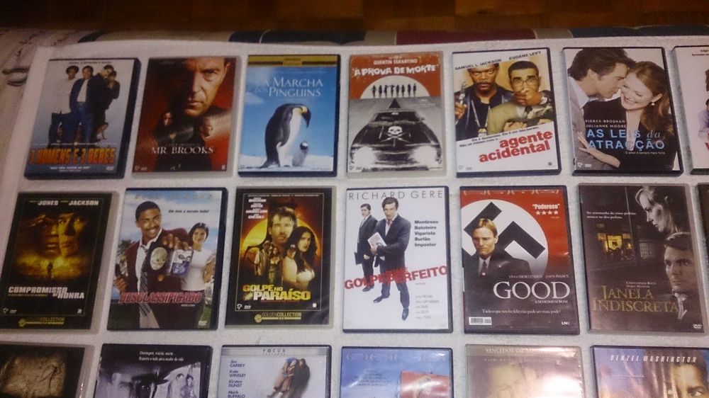 filmes dvds diversos (preço por unidade 1 euro)