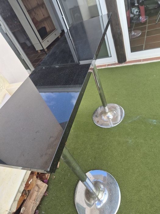 2 x real marble bar tops + stools