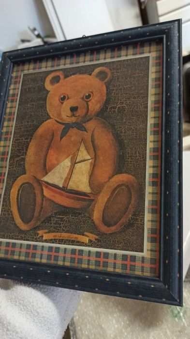 Quadro ursinho quarto criança