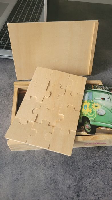 Eichhorn Drewniane Puzzle Cars W Pudełku 4x12el.