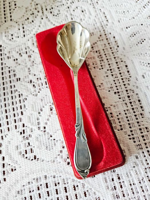 Srebrna łyżeczka Hefra próba 800