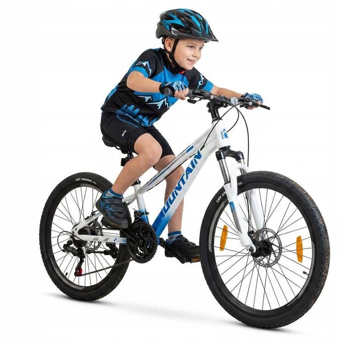 ROWER GÓRSKI MTB 24 CALI na komunie amortyzajca HAMULCE TARCZOWE 130-145cm