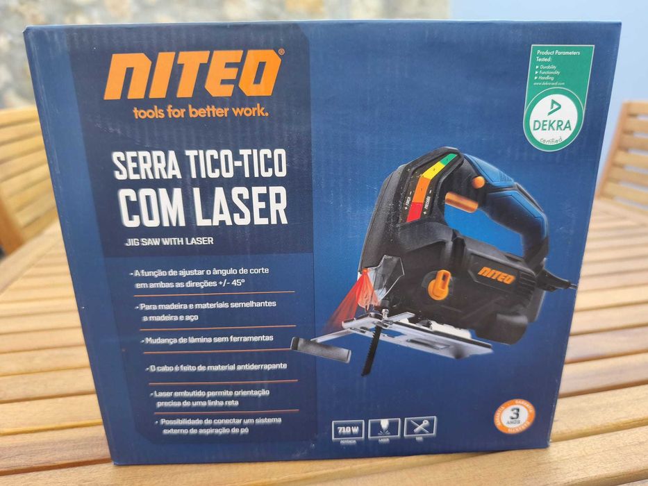 Serra Tico-Tico Niteo Tools 710W com Laser - Pouco Uso (Na Caixa)