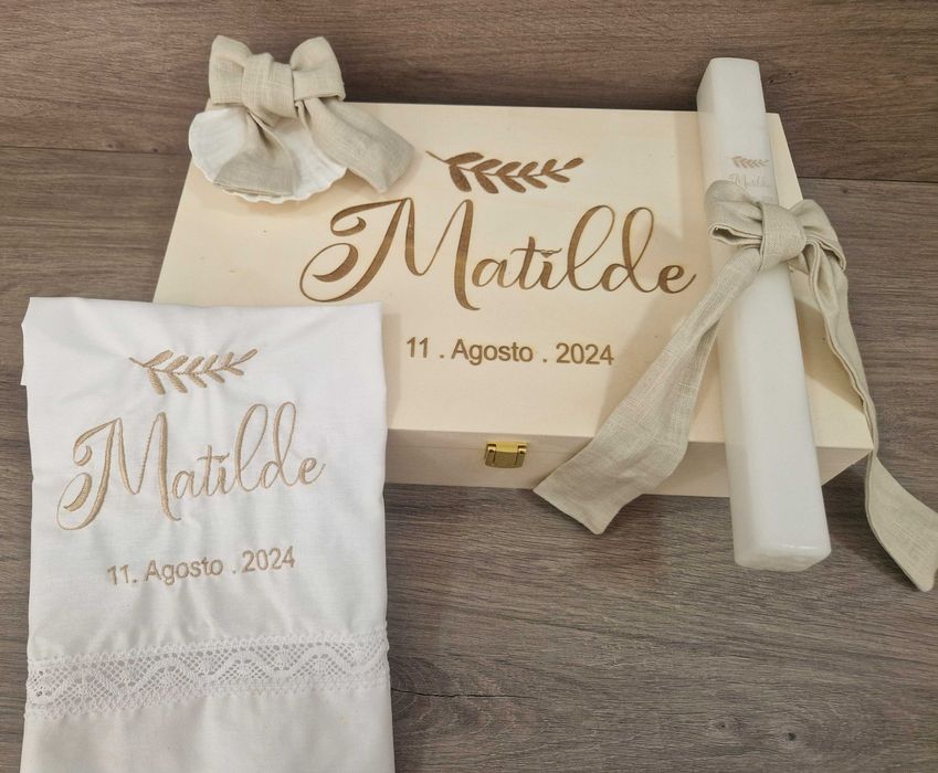 Conjunto de Batismo, livros Honra personalizados