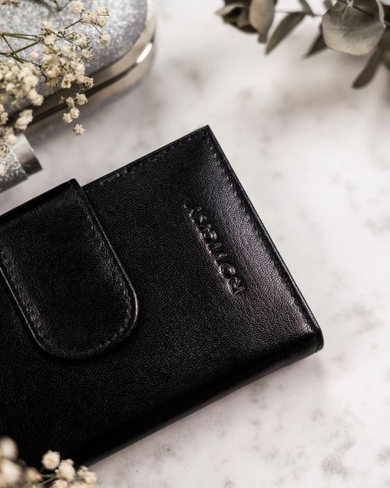 elegancki portfel damski ze skóry naturalnej - rovicky