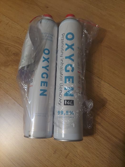 2x Puszki Tlenu 14L 99.5% Tlen