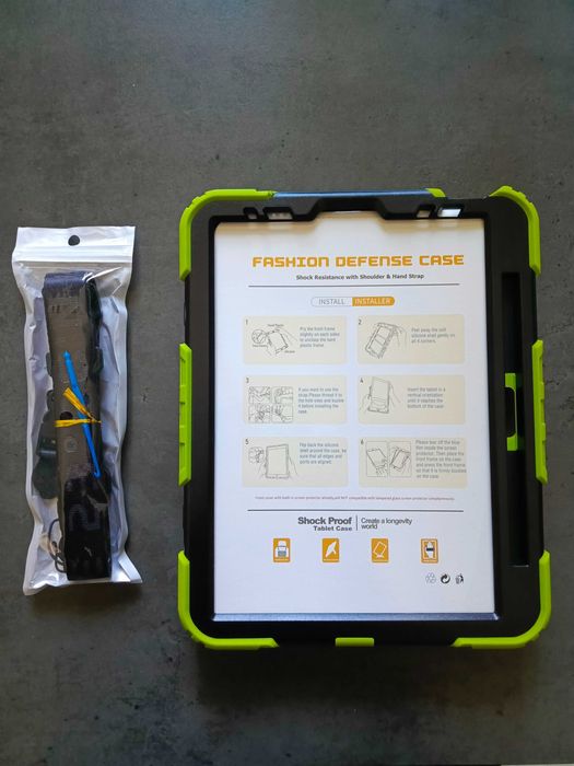 Etui Case do iPad Air 4/5  Pro 11 Pancerne Zielono Czarne