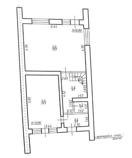 Продаж ЗДАНОГО та готового до ремонту БОКОВОГО таунхауса 136м2