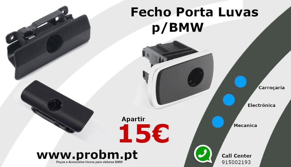 Fecho Porta Luvas P/BMW